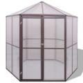 vidaXL Skleník, hliník 240x211x232 cm