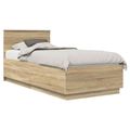 vidaXL Rám postele Sonoma dub 70 x 190 cm Kompozitné drevo