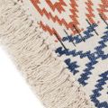 vidaXL Ručne tkaný koberec Kilim bavlna 200x290 cm potlač farebný