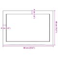 vidaXL Stolová doska bledohnedá 60x40x(2-6) cm ošetrený masívny dub