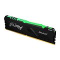 Kingston FURY Beast/DDR4/32GB/3600MHz/CL17/4x8GB/RGB/Black Operacní pamet, DDR4, 32GB (4× 8GB kit), 3600MHz, DIMM, CL17, XMP, RGB podsvícení, cerná