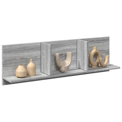 vidaXL Nástenná skrinka 100x16,5x30 cm sivá sonoma kompozitné drevo