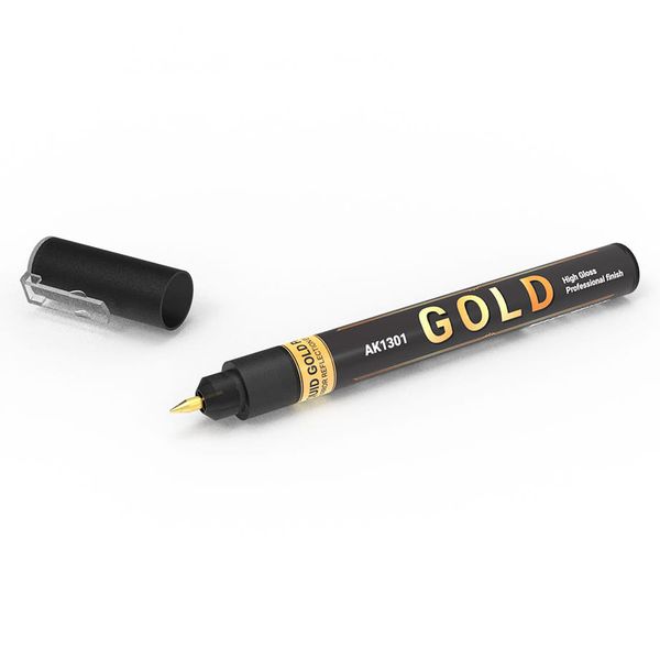 AK Interactive: Metallic Liquid Marker - Gold