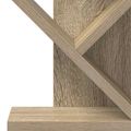 vidaXL Polica na knihy Tree 3-podlažná 30 x 18 x 48 cm Dub sonoma