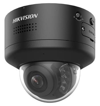 Hikvision 4MPix IP PTRZ Smart Hybrid ColorVu Dome kamera; IR/LED 40m, Audio, Alarm, IK10, blikač, čierna