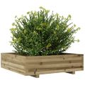 vidaXL Záhradný kvetináč 90x90x26,5 cm impregnovaná borovica