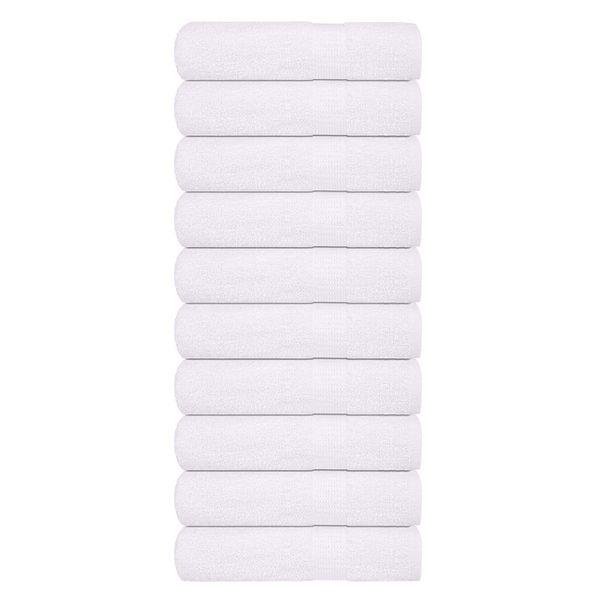 vidaXL Utierky na ruky FROGN 10 ks biele 50x100 cm 360 g/m²