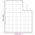 vidaXL Zimný prehoz 200 x 240 cm Zima Perie Biela Priedušná
