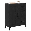 vidaXL Servírovacia skriňa Čierny dub 69.5 x 34 x 90 cm