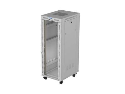 19'' Voľne stojúca racková skriňa 32U 600X800 šedé sklenené dvere lcd lanberg (flat pack) V2