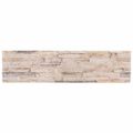 vidaXL Nástenné panely 10 ks 100 x 25 cm Biela a červená EPS pena