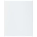 vidaXL Prídavné police 8ks, lesklé biele 40x50x1,5cm, kompozitné drevo
