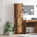 vidaXL Highboard Staré drevo 35 x 39 x 168 cm
