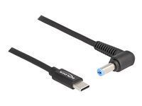Elektrický kábel - USB-C (M) na DC jack 5,5 x 1,7 mm (M) pravouhlý - 20 V - 3 A - 1,5 m - čierny