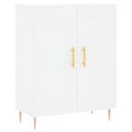 vidaXL Vysoká skrinka biela 69,5x34x180 cm spracované drevo