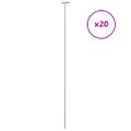 vidaXL Záhradné kolíky k rastlinám 20 ks tmavozelené 91 cm oceľ