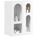 vidaXL Servírovacia skriňa ELST Vysoký lesk bielej 59 x 35 x 80.5 cm