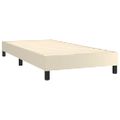vidaXL Boxspring posteľ s matracom krémová 100x200 cm umelá koža