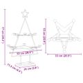 vidaXL Kovový vianočný dekoratívny stromček čierny 75 cm