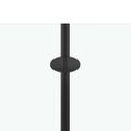 vidaXL Skladací sprchový kút 3 panely 130x138 cm ESG čierny