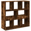 vidaXL Deliaca stena dymový dub 100x33x94,5 cm kompozitné drevo