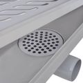 vidaXL Rovný sprchový odtok 2 ks vlnovka 730x140 mm nehrdzavejúca oceľ