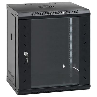 vidaXL 12U Nástenná serverová skriňa 19" IP20 53x40x60 cm