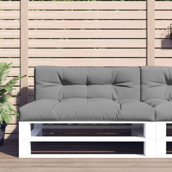 vidaXL Podložka na paletový nábytok, sivá 120x40x12 cm, látka