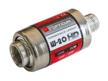 TV linkový zosilňovač OPTICUM AX-W20 VHF/UHF, 20dB/5-12V "F" TV linkový zesilovač OPTICUM AX-W20 VHF/UHF, 20dB/5-12V "F"