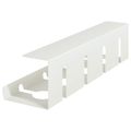 vidaXL Úložný box na káble pod stôl 2 ks Biela 43 x 12 x 10 cm Oceľ