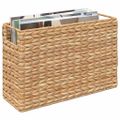 vidaXL Kôš na časopisy 2 ks Vodný hyacint 39 x 14 x 25 cm Prírodná