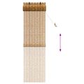 vidaXL Roleta Hnedá 60 x 220 cm Rákosie