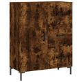 vidaXL Vysoká skrinka dymový dub 69,5x34x180 cm spracované drevo
