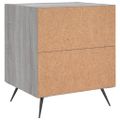 vidaXL Nočné stolíky 2 ks sivé sonoma 40x35x47,5 cm kompozitné drevo