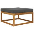 vidaXL Vankúš na vonkajšiu pohovku Polyester Antracitová 80 x 80 cm