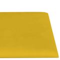 vidaXL Nástenné panely 12 ks žlté 60x15 cm zamat 1,08 m²