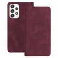 Puzdro Smart Suede pre Samsung Galaxy A52 4G / A52 5G / A52S 5G bordová