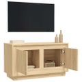 vidaXL TV skrinka dub sonoma 80x35x45 cm spracované drevo