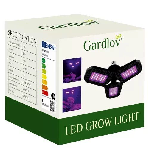Lampa pro růst rostlin Gardlov 20440, 108LED, E27 Lampa pre rast rastlín Gardlov 20440, 108LED, E27