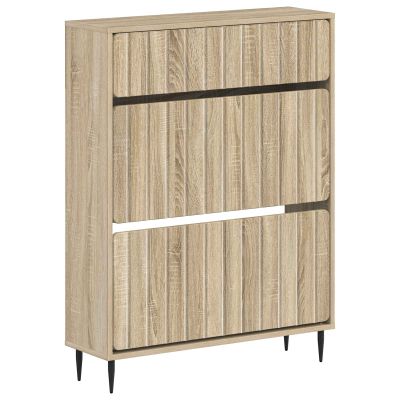 vidaXL Skriňa na topánky ZWOLLE 78 x 24 x 103 cm Kompozitné drevo