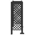 vidaXL Treláž na odpadky Antracitová 123 x 47 x 114 cm PP