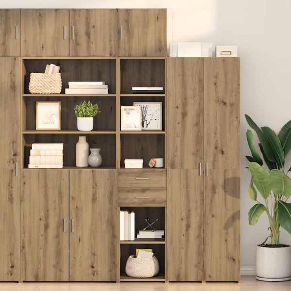 vidaXL Highboard Remeselný dub 40 x 42,5 x 185 cm Kompozitné drevo
