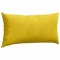 vidaXL Vankúše na pohovku 2 pcs Žltá 80 x 40 cm Kordúrová tkanina