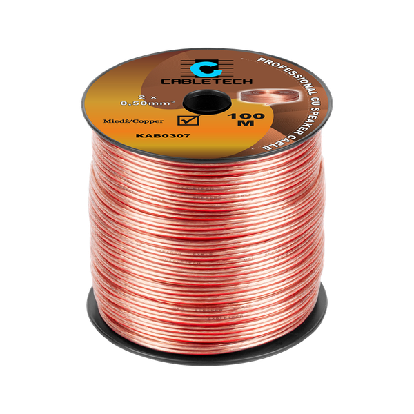 Kábel dvojlinka Cabletech KAB0307 2x 0,5 mm pruhová CU