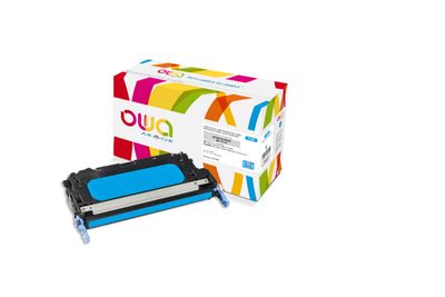 OWA Armor toner kompatibilný HP Q7581A JUMBO, 8000st, modrá/cyan
