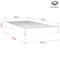 vidaXL Box Spring Posteľ bez matraca Tmavo zelená 100x210 cm Zamat