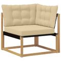vidaXL Záhradná súprava gaučov 8 ks Biela a béžová