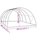 vidaXL Skleník 16 m² 4x4x2 cm