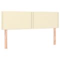 vidaXL Boxspring posteľ s matracom krémová 140x190 cm umelá koža