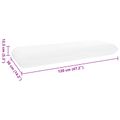 vidaXL Spací vankúš 120 x 36 x 13 cm Stredný Gélová pamäťová pena